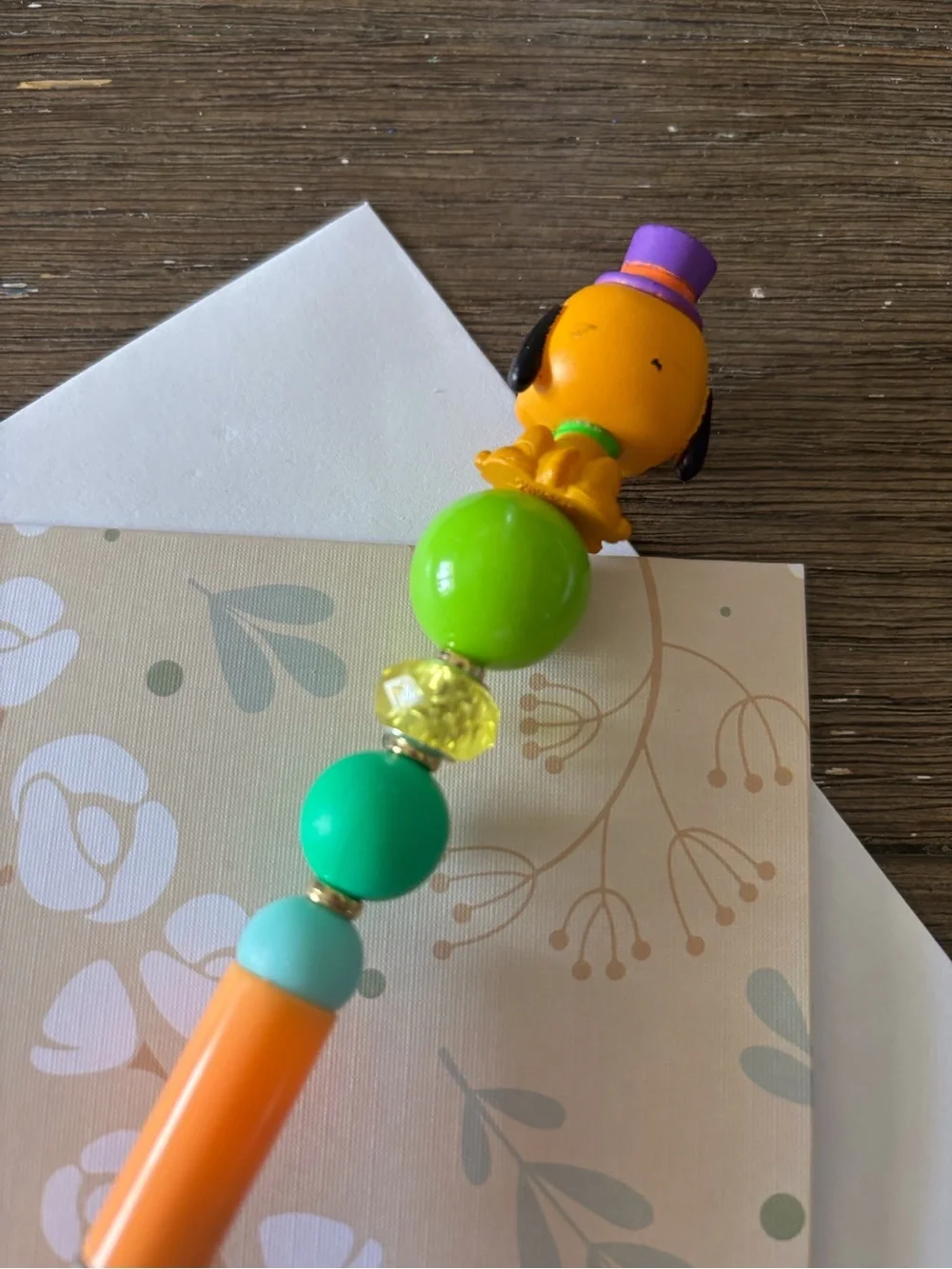 Disney Doorables: Mickey Mouse & Friends: Pluto Halloween handmade Bead Pen